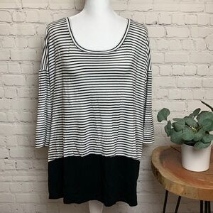 Lane Bryant Striped Dolman Sleeve Top